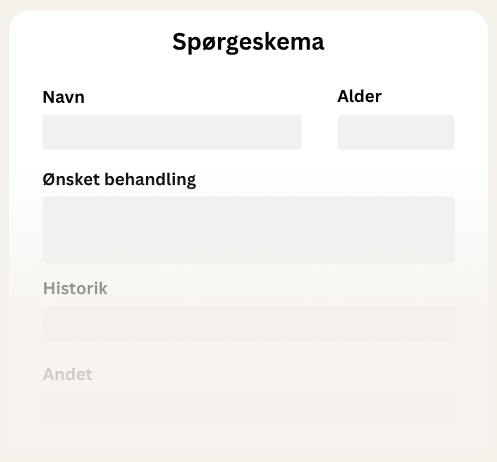 Udfyld vores spørgeskema
